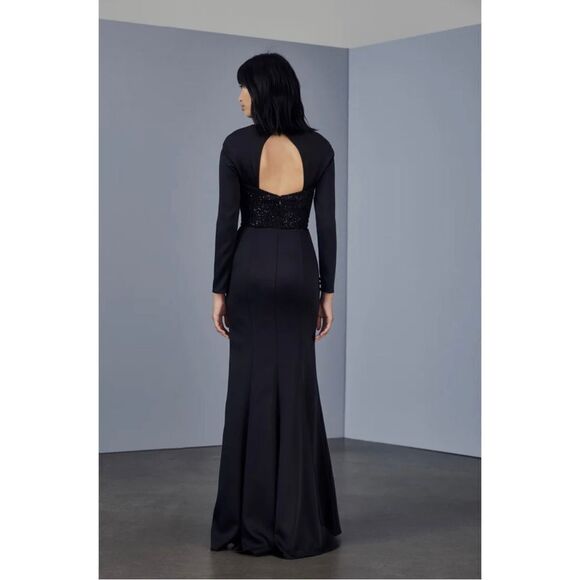 Amsale Stretch crepe gown size 10 - Picture 2 of 13